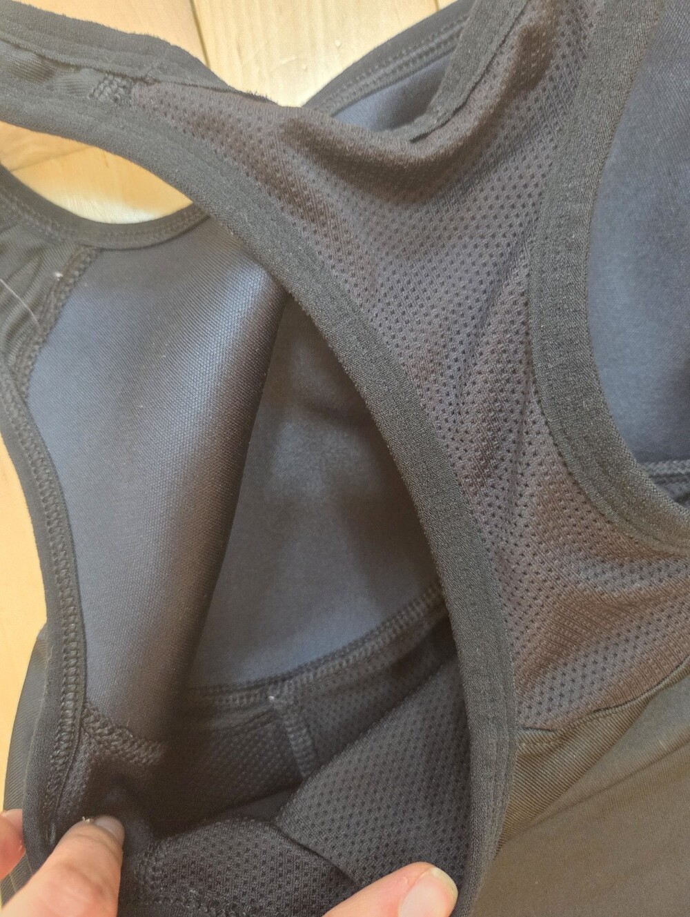 Nike Black Racerback Performance Tank with Subtle Logo - Picture 4 of 4